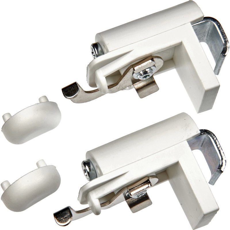Żaluzje laminowane 25mm – Uchwyt bezinwazyjny biały